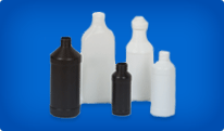 plastic bottles and jars